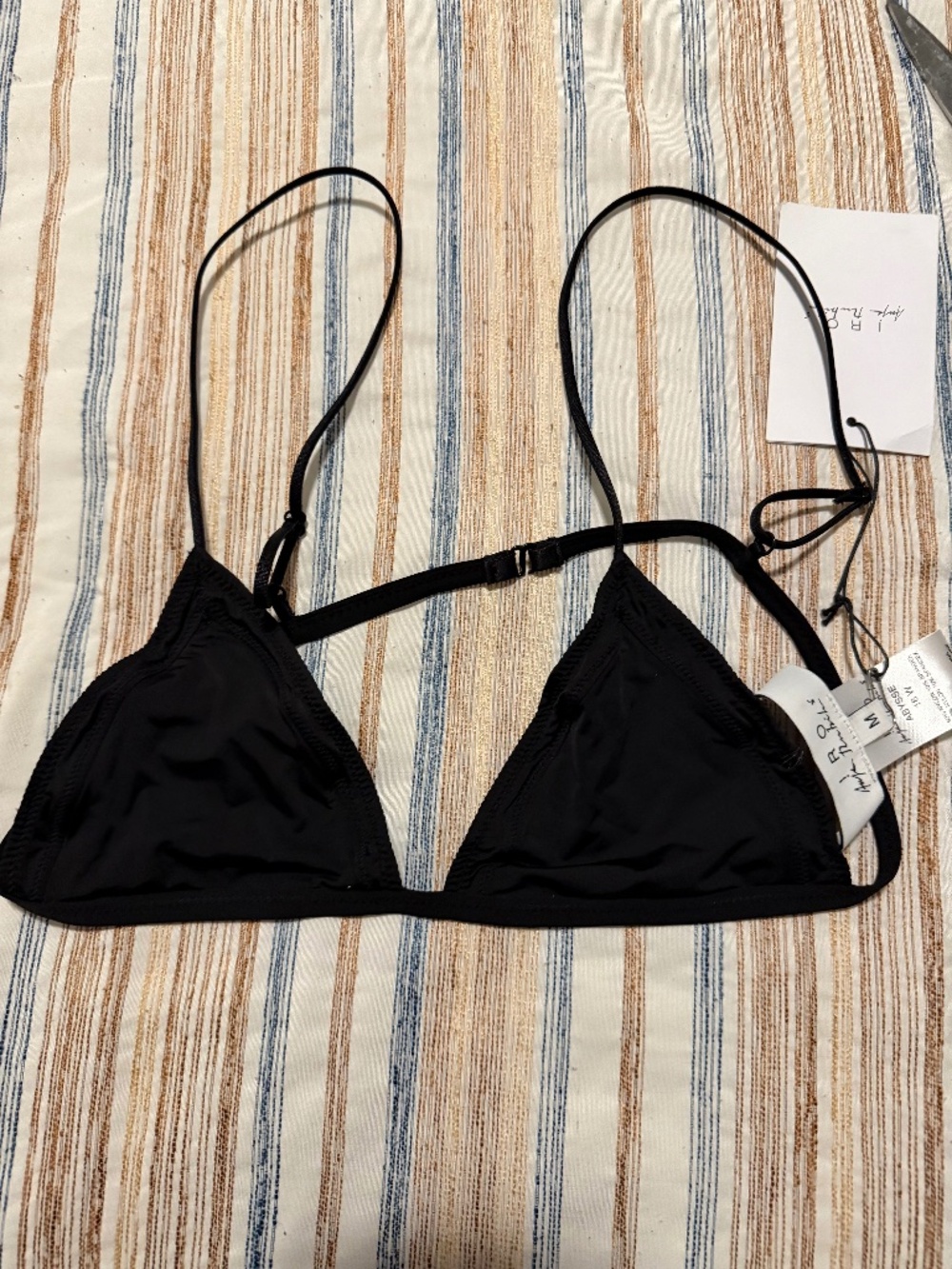 Iro Paris Abysse Bra Top in Black Size M